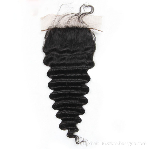 OEM Custom Logo Virgin Human Hair Swiss Lace Transparent Lace Frontal Closures 360 13x6 4x4 5x5 2x6 Hd Lace Closure